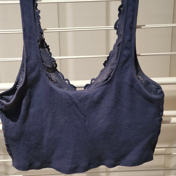 Holiday Best Lace Waffle Longline Bralette - Picture 2 of 2